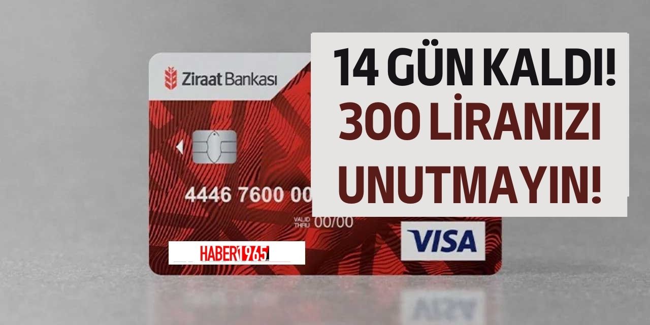 Bankkart'ı olanlara duyuruldu! 14 gün kaldı 300 liranızı almayı unutmayın