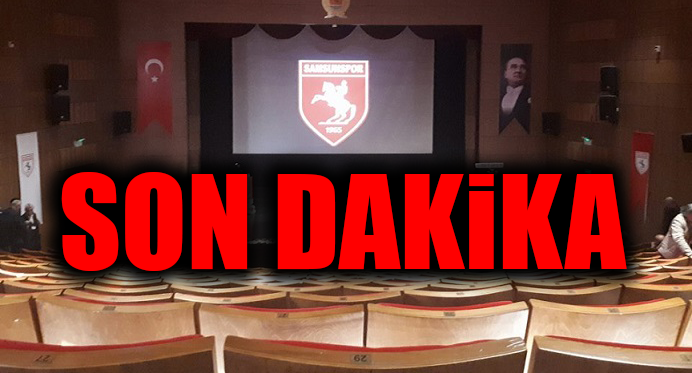 SAMSUNSPOR KONGRESİNDE SON DAKİKA GELİŞMESİ