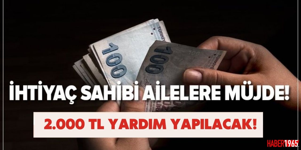 Cumhurbaşkanı kararı Resmi Gazete'de yayımlandı! İhtiyaç sahibi haneler için devletten yeni 2000 TL destek