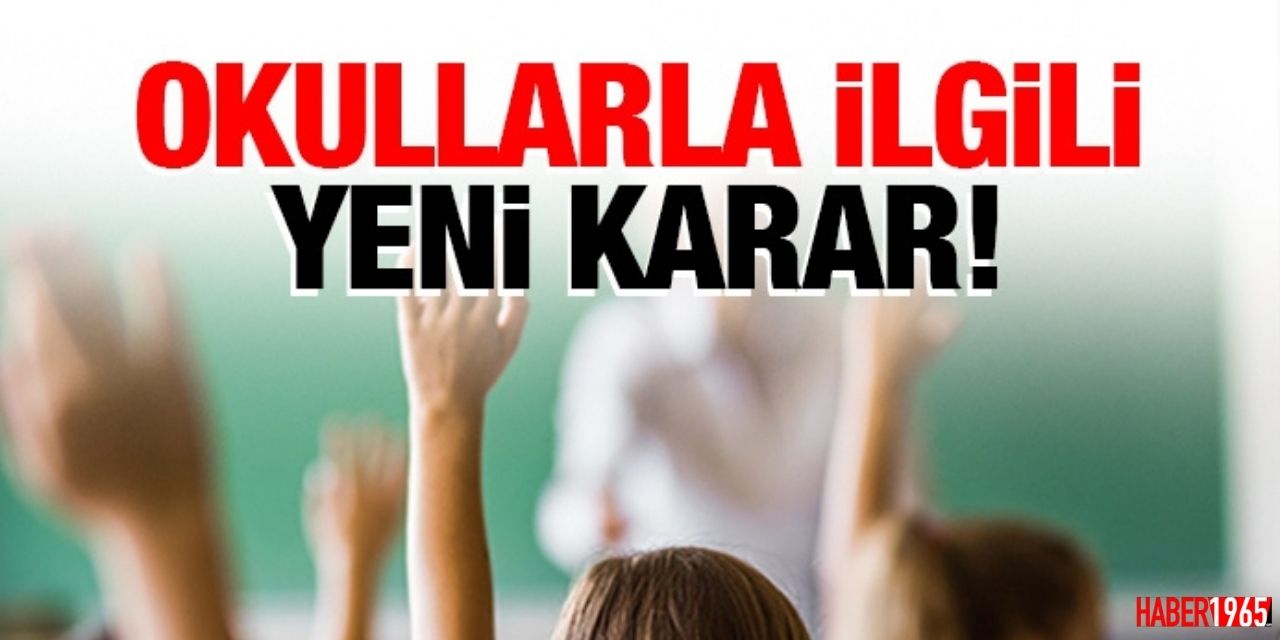 MEB'den okullar ile ilgili yeni karar alındı! 8 - 12. sınıf arası tüm öğrencileri ilgilendiriyor