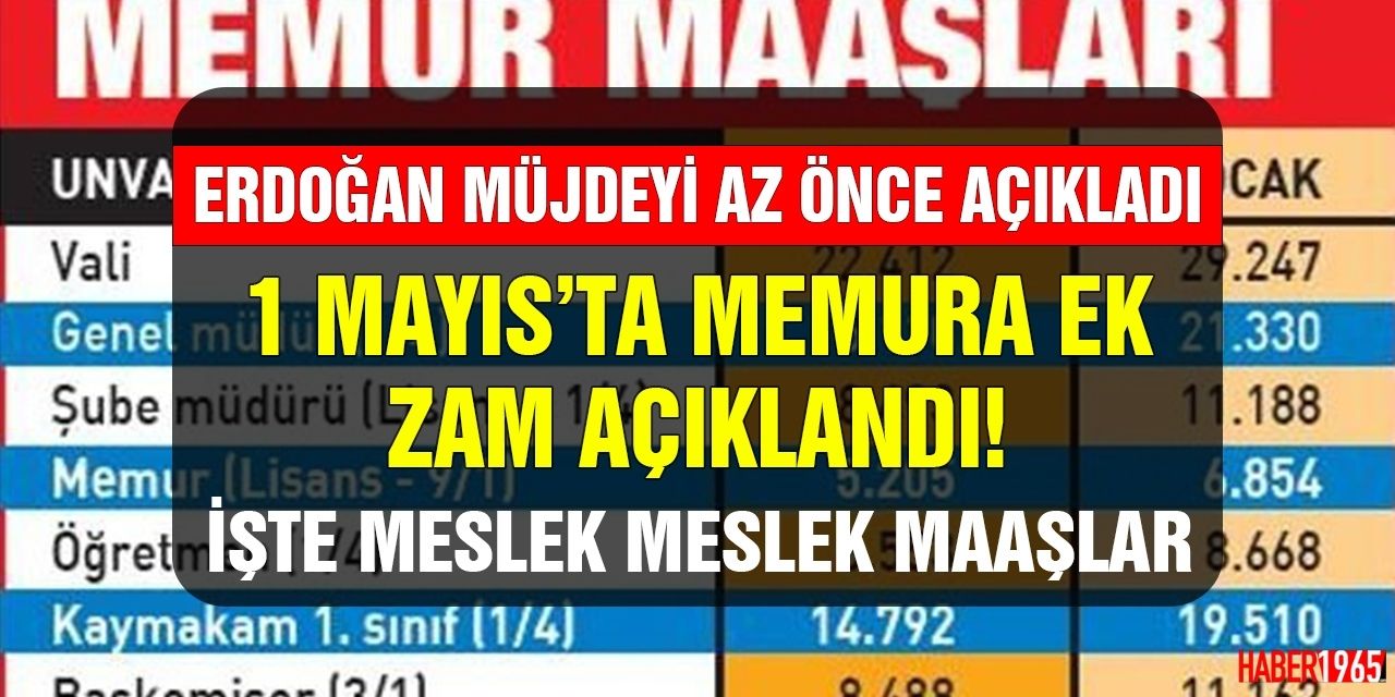 Öğretmen, polis, doktor, hemşire! Erdoğan memur zammını açıkladı işte meslek meslek maaş tablosu geldi