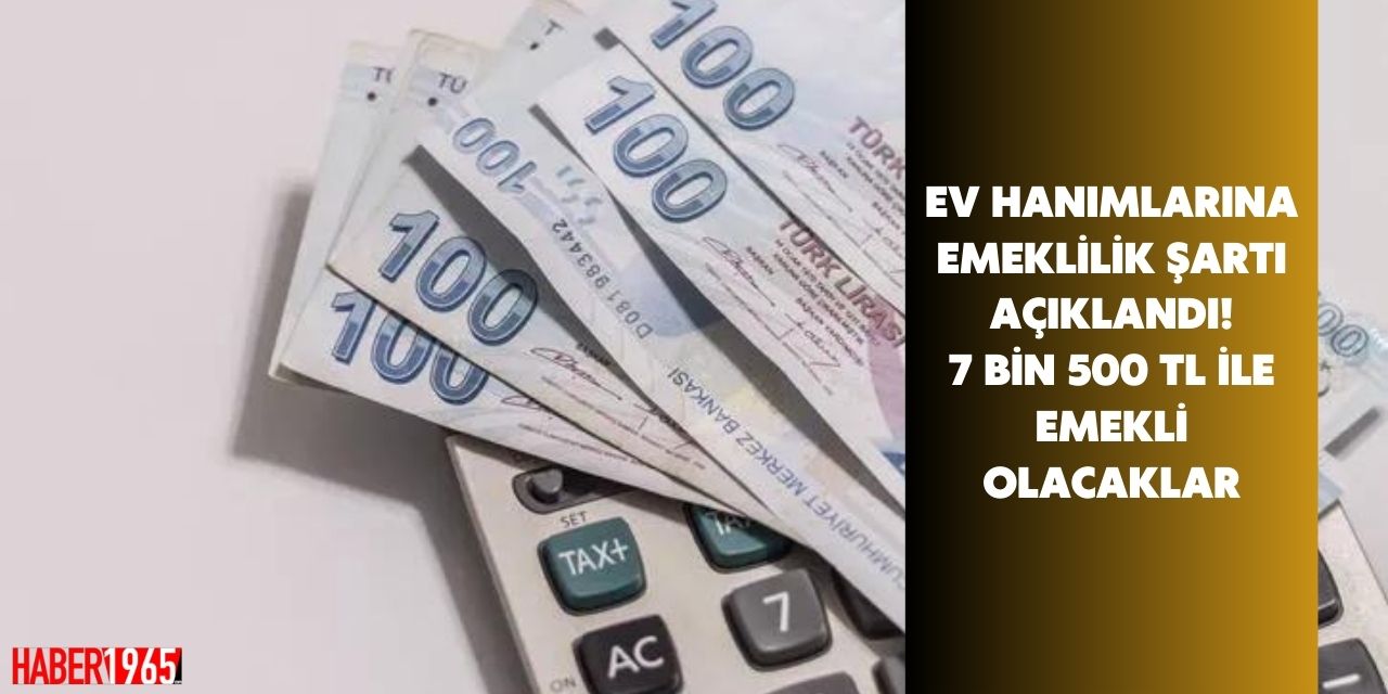 Ev hanımlarına emeklilikte son dakika! Başvuru şartları açıklandı 7 bin 500 TL maaş bağlanacak