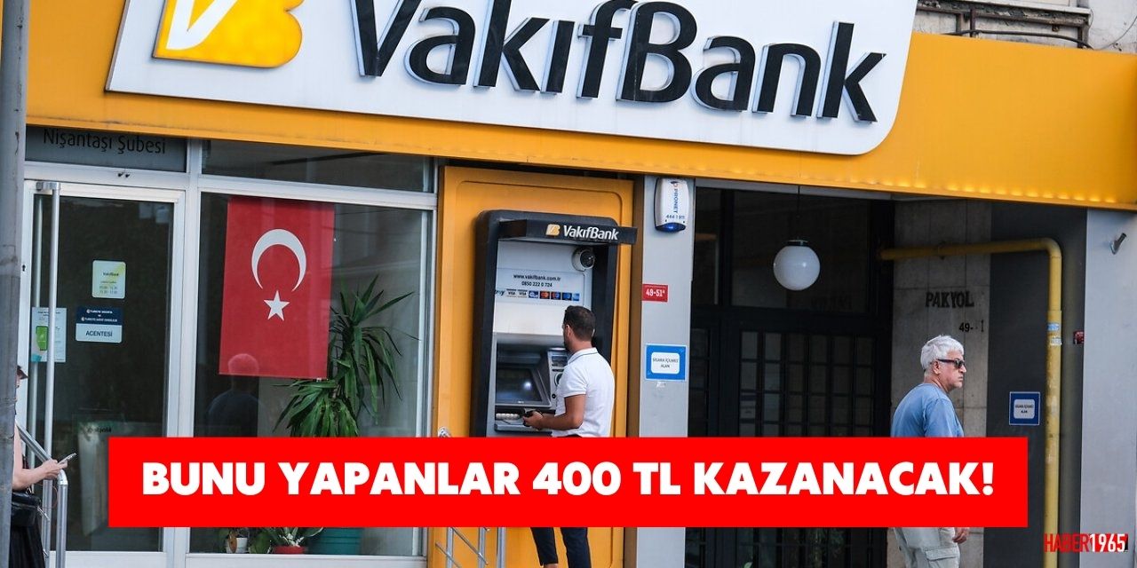 Vakıfbank kart sahipleri bakmadan geçmeyin! Bunu yapanlar 400 TL iade alacak