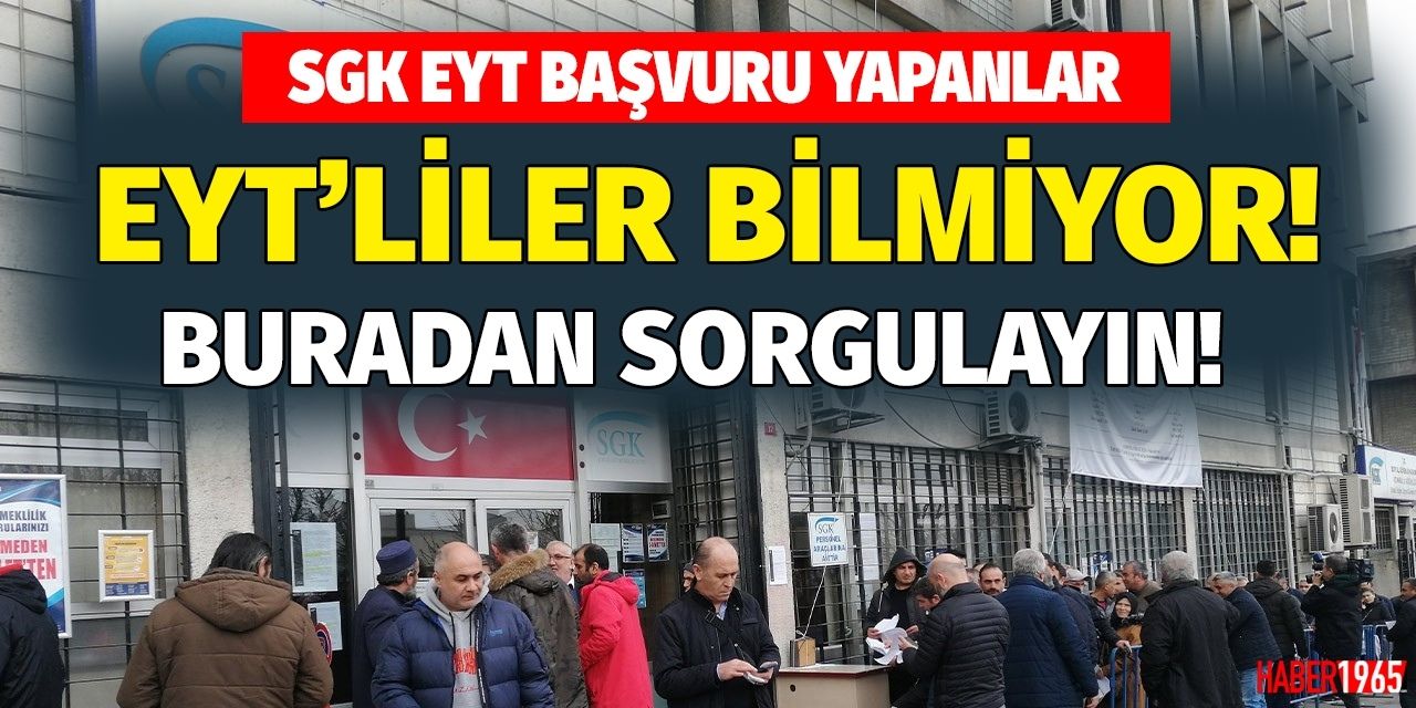 1999 2000 2008 önce sonra EYT'liler burayı bilmiyor! Mart başvurusu SGK beklemede olanlar hemen buraya bakın