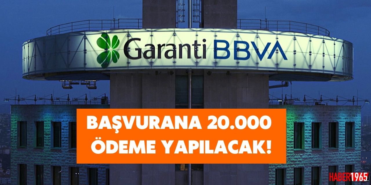 Garanti Bankası başvuru yapan o kişilere faizsiz 20.000 TL ihtiyaç kredisi verecek