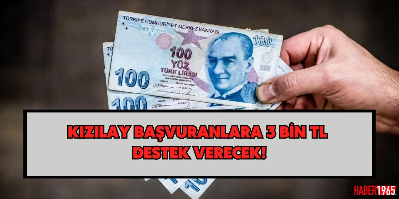 Kızılay'dan ihtiyaç sahiplerine destek ödemesi! Talimat verildi başvurular başladı