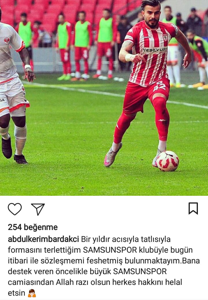 O FUTBOLCUDAN AYRILIK AÇIKLAMASI