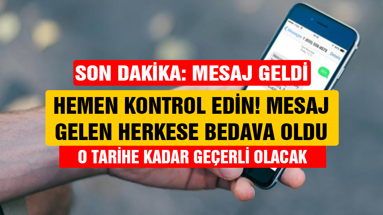 EPDK tarafından 81 ile son dakika SMS gönderildi! O tarihe kadar ücretsiz oldu