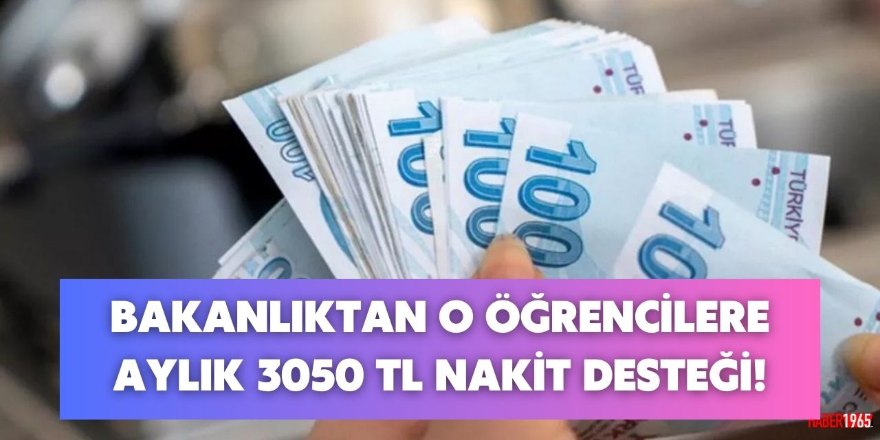 Bakanlık o öğrencilere yardımda bulunacak! 3050 TL destek ödemeleri hesaplara yatırılıyor