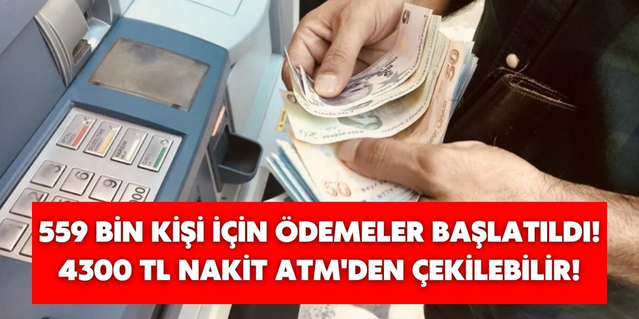 Mayıs ayında Bakanlıktan 559 bin kişiye ödeme! Aylık 4300 TL nakit hesaplara yatırılmaya başlandı