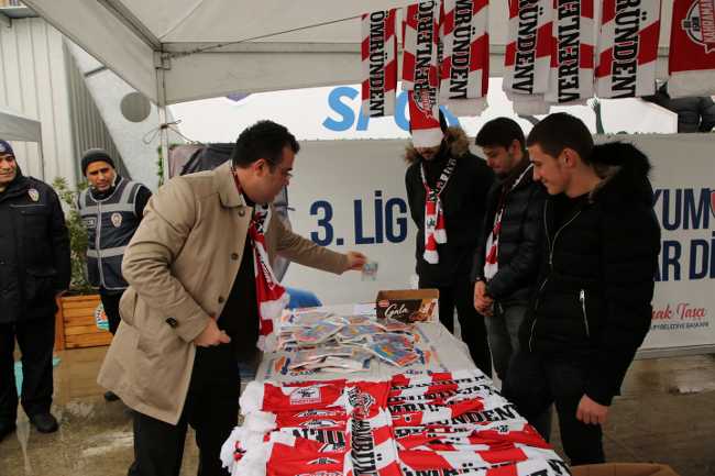 Atakum Belediyespor’dan Samsunspor’a destek