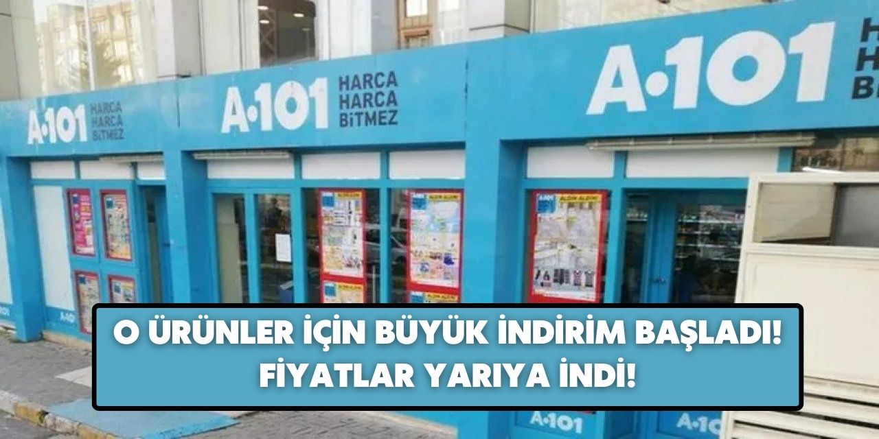 Fiyatlar yarıya düşürüldü! A101 gıda ve temizlikte yüzlerce ürün için müjdeyi verdi sayılı günler kaldı