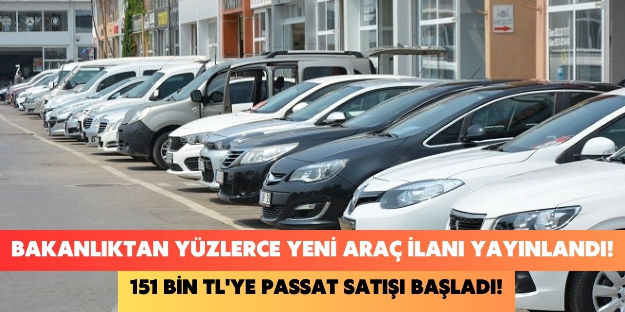 Devletten gümrük ilanlarına yüzlerce yeni araç eklendi! 151 bin TL'ye Volkswagen Passat satışı başladı kaçırmayın