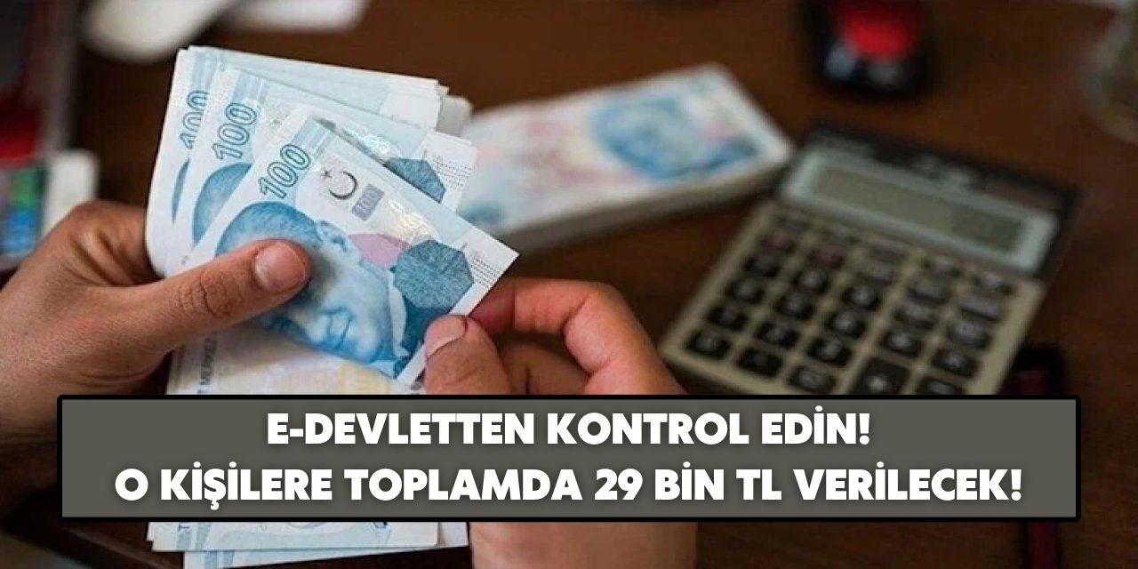 O kişiler için müjde verildi! Toplamda 29 bin TL ödeme alabilirsiniz sigortalılara duyuruldu e-devletten kontrol edin