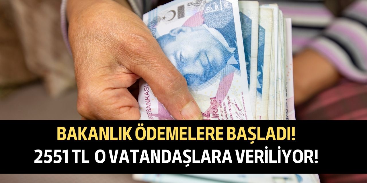 Bakanlıktan PTT hesaplarına ödemeler başladı! Toplamda 2551 TL nakit desteği o kişiler için verilecek