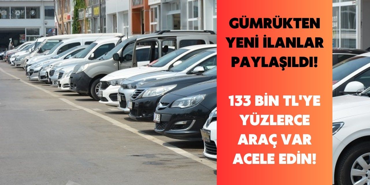 Ticaret Bakanlığı vatandaşlara duyurdu! 133 bin TL'ye yüzlerce otomobil satışı başlatıldı hızlı olan alıyor