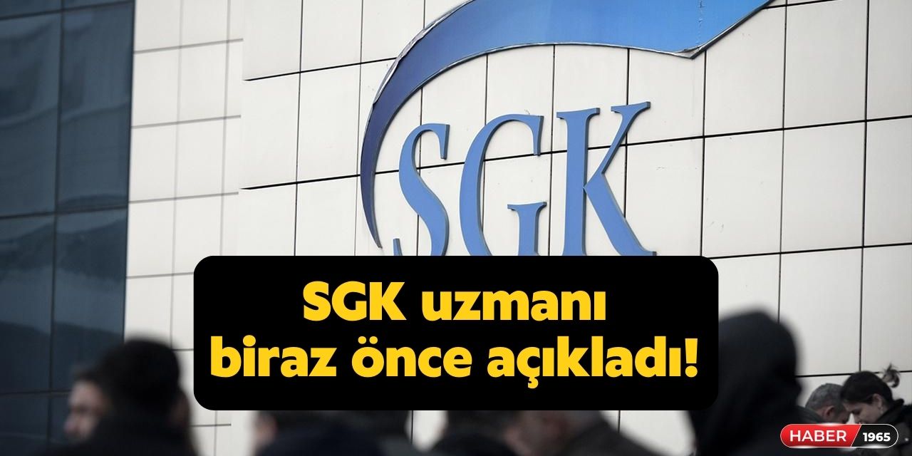 SGK uzmanı biraz önce açıkladı! Salı günü EYT'de yeni gelişme duyurulacak işte masada ki formüller