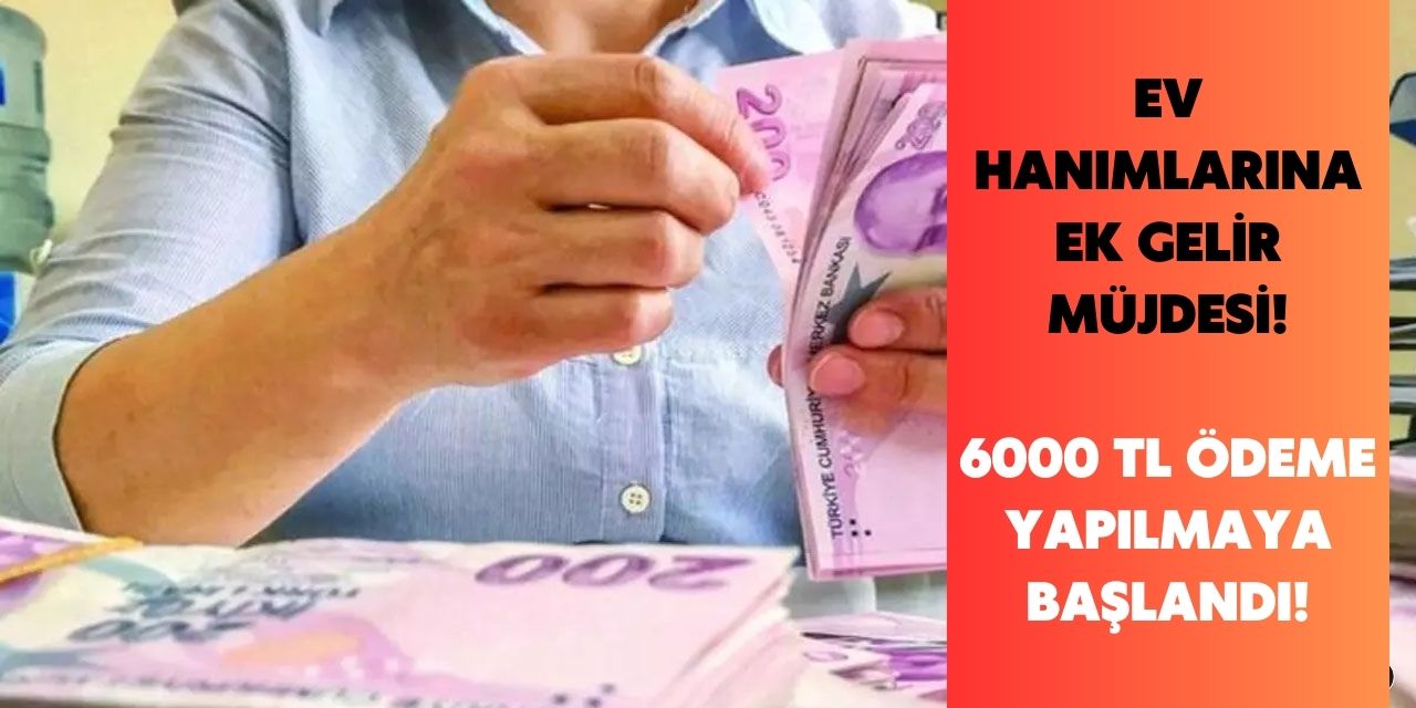 Ev hanımları artık birikim yapabilecek! 6000 TL ek gelir sağlanacak başvurular başladı