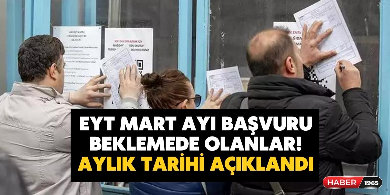 SGK EYT Mart ayı başvurusu beklemede olanlar! Nihai açıklama geldi o tarihe kadar aylık bağlanacak