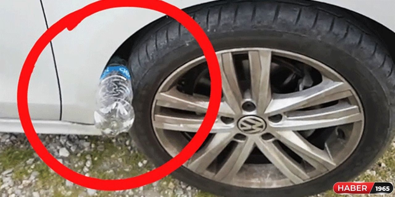Aracınızın tekerine pet şişe sıkıştıysa tehlike sizi bekliyor! İşte o kritik detay