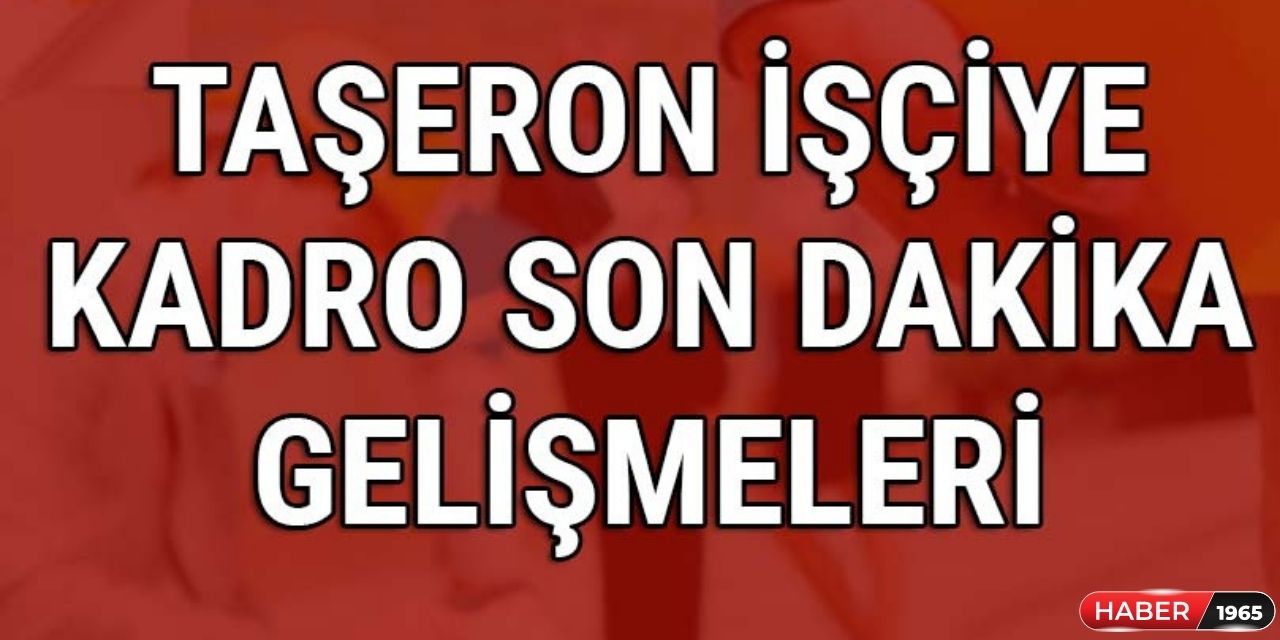 Taşerona ve belediye şirket işçilerine kadro açıklaması geldi