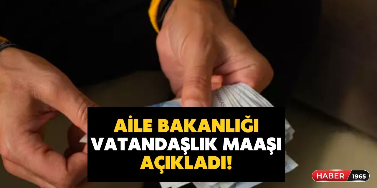 Aile Bakanlığı az önce açıkladı! O yaş aralığında ki herkese vatandaşlık maaşı verilecek