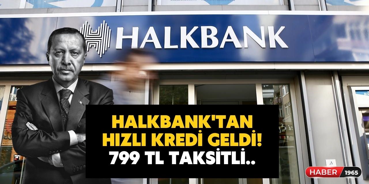 Cumhurbaşkanı kararnamesiyle onaylandı! Halkbank açıkladı 799 TL taksitle kredi açıklandı