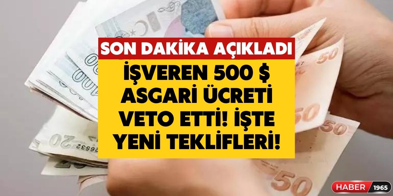 İşveren sendikası TİSK'ten 500 dolar asgari ücret reddi! Son 6 aylık enflasyon kartı açıldı