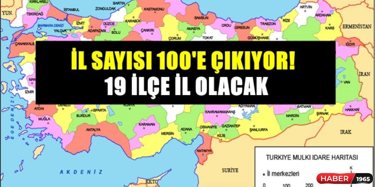 Son dakika açıklaması geldi! Cumhuriyet'in 100. yılında yeni il olacak o ilçeler