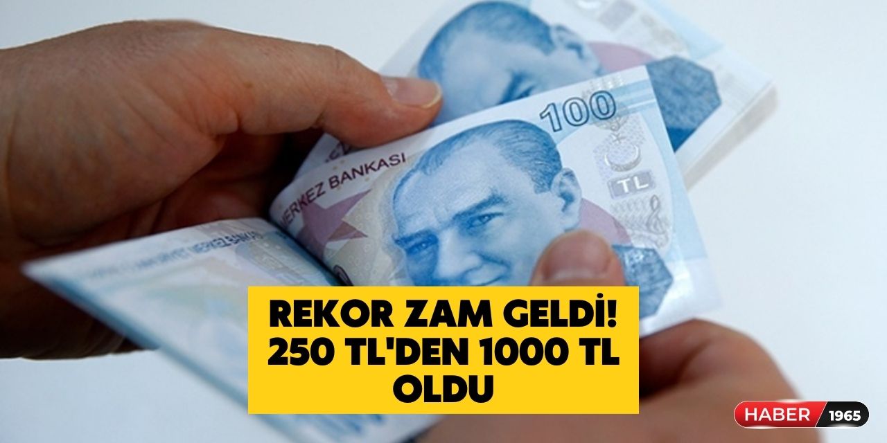 Bayram öncesi rekor zam geldi! 250 TL'den 1000 TL'ye yükseldi