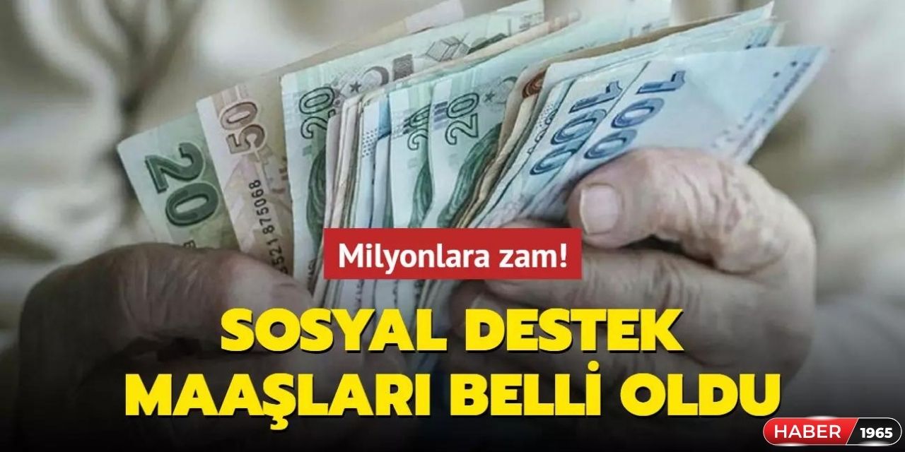 Sosyal destek ödemelerine zam geldi! İşte kalem kalem tüm ödemeler