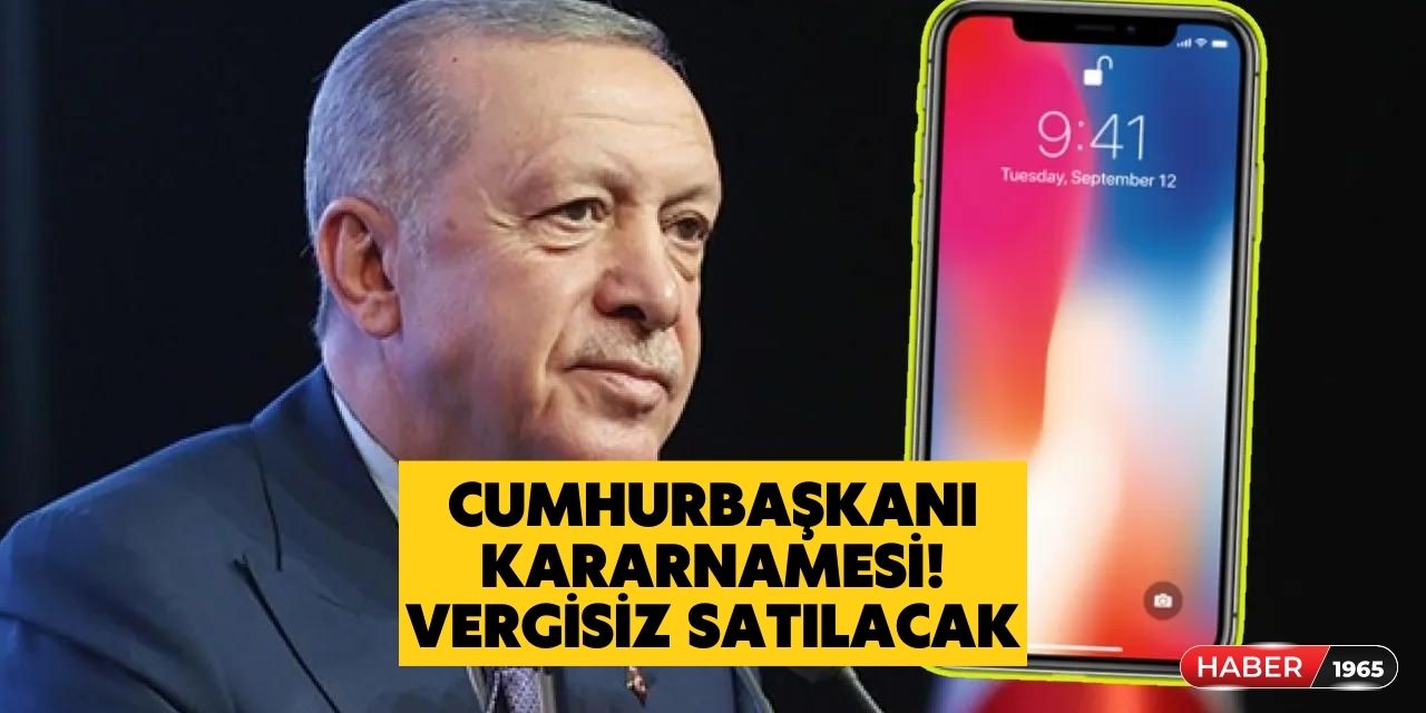 Cumhurbaşkanı kararnamesi yayınlandı! Çocuğu okuyana vergisiz telefon ve bilgisayar satılacak