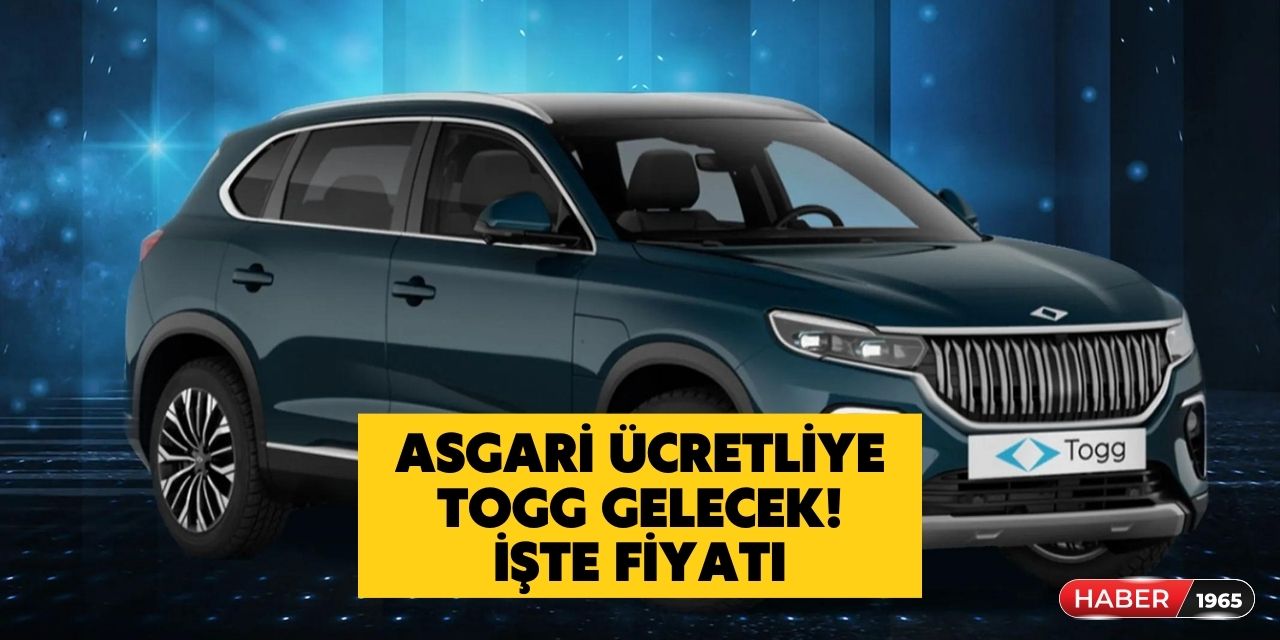 Asgari ücretli, emekli ve memura özel TOGG duyuruldu! İşte fiyatı