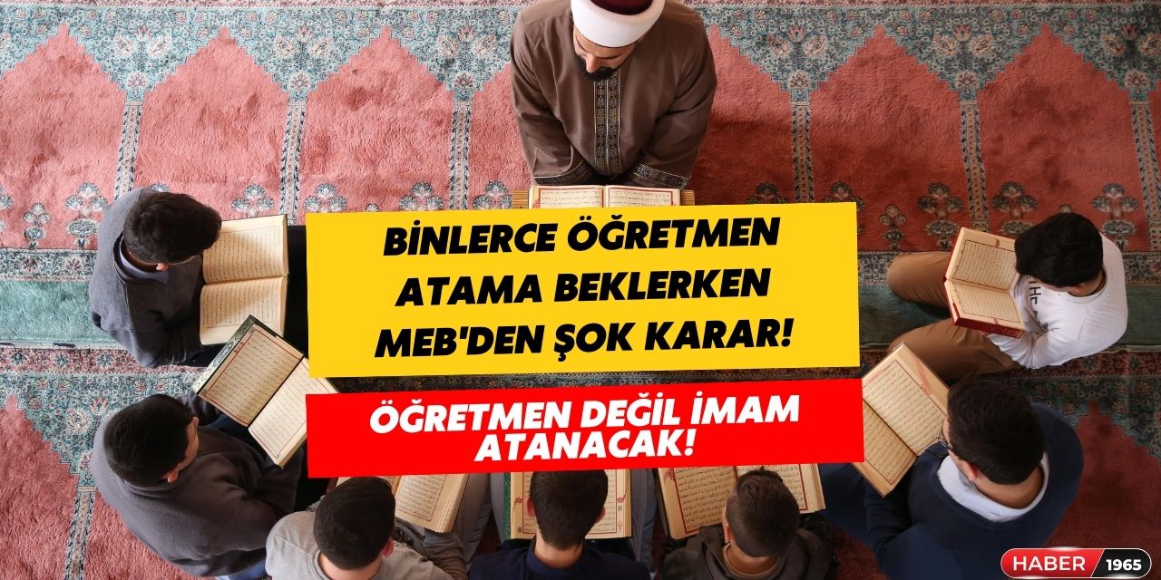 MEB açıkladı herkes hayrete düştü! Okullara 'manevi danışman' olarak imamlar atanacak!