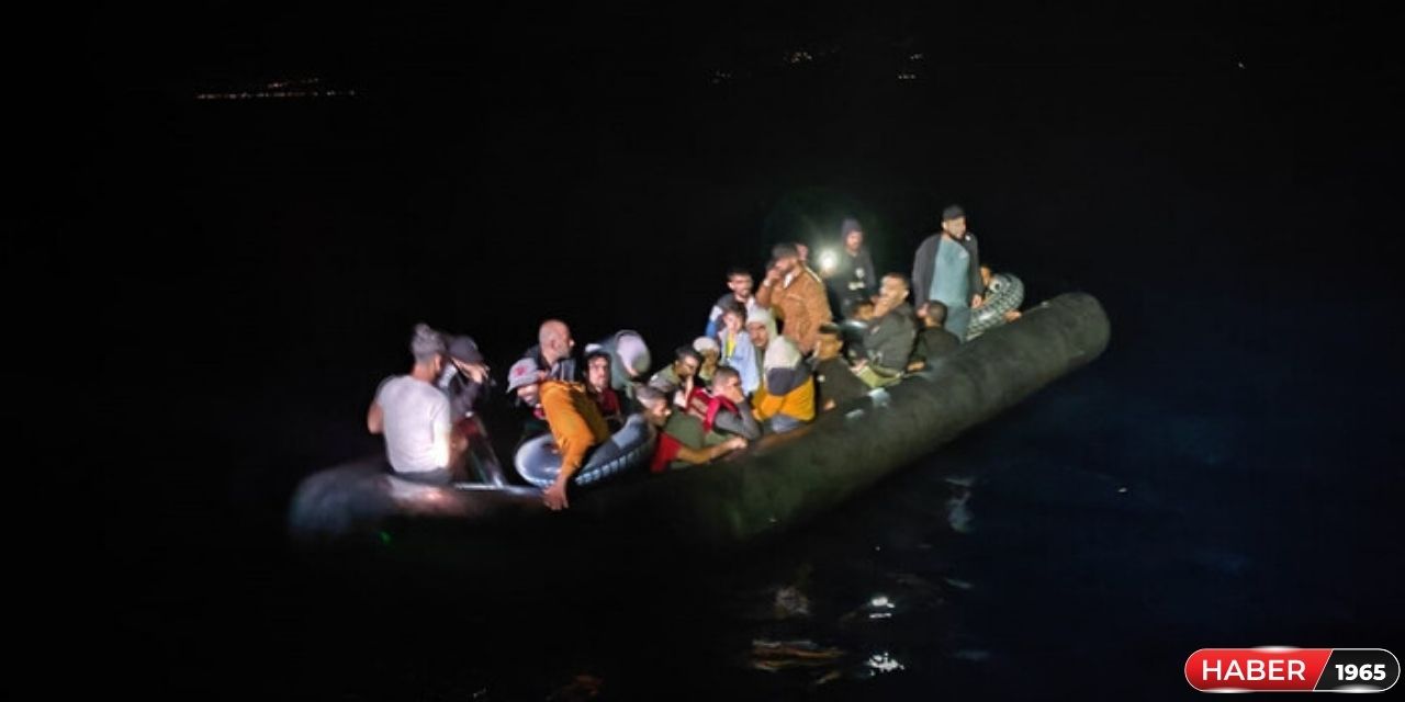 Muğla'da 31 düzensiz göçmen kurtarıldı, 76 göçmen yakalandı