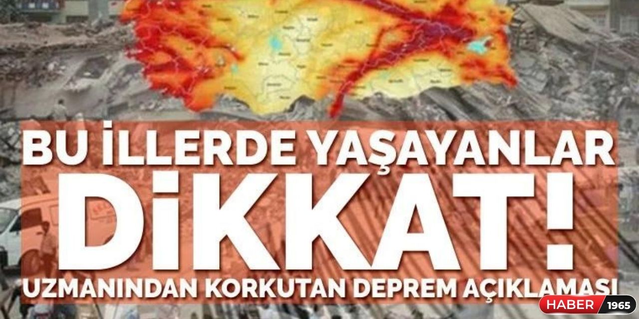 Deprem uzmanından bu şehirlerde yaşayanlara uyarı geldi! İşte o illerde deprem bekleniyor