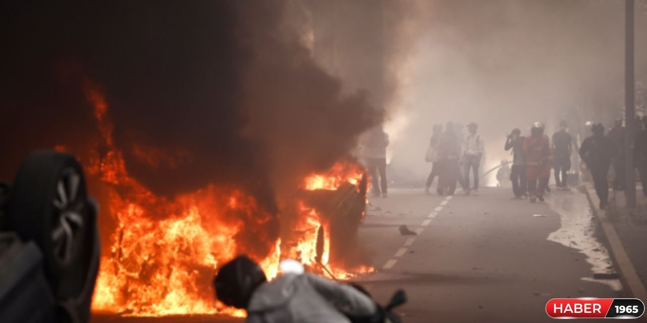 Fransa'yı bir de böyle görün! Paris'in en işlek sokağı tahliye ediliyor