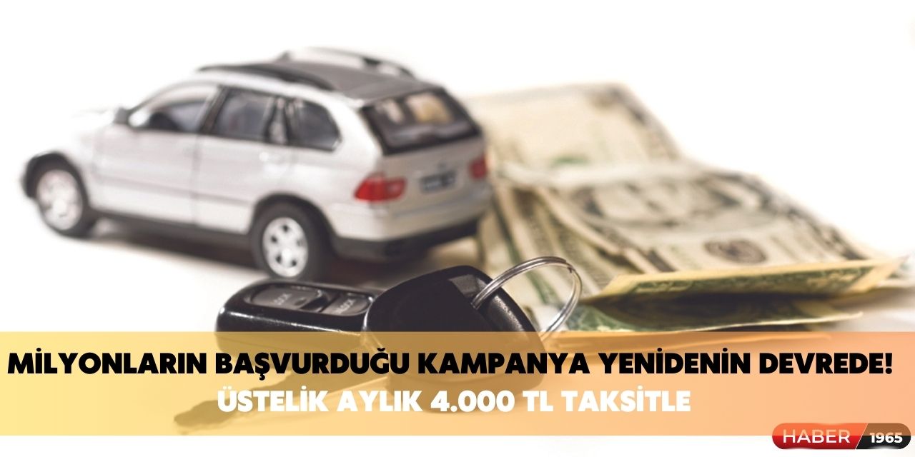 Milyonların başvurduğu kampanya yeniden devrede! Ziraat bankası, aylık  4 bin TL taksitle taşıt kredisi veriyor