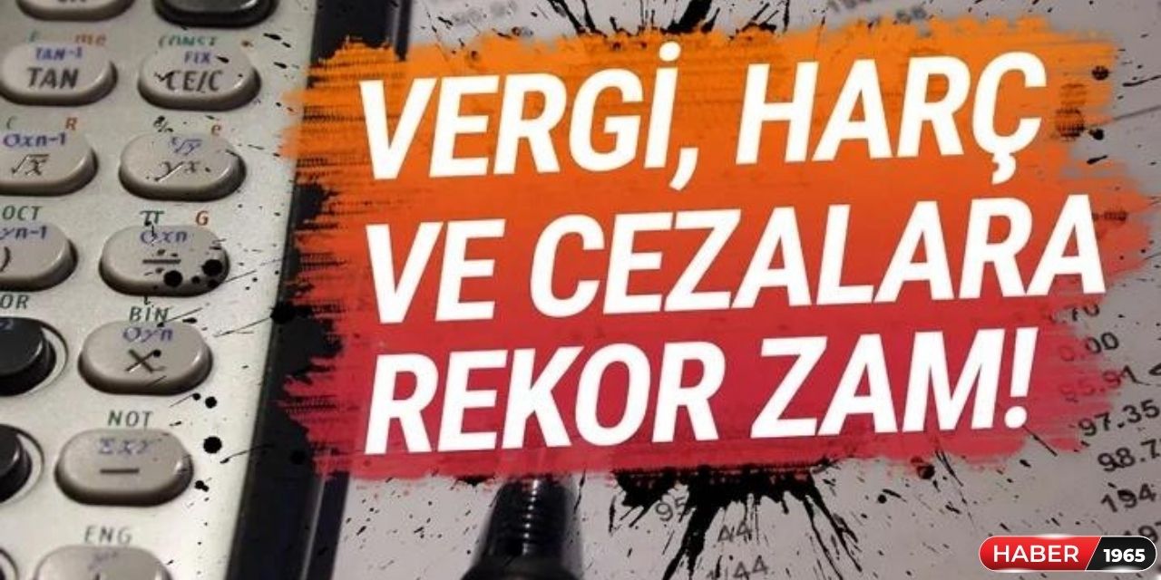 Sabah 04.00'da Resmi Gazete'de yayınlandı! Her şeye zam geldi işte kalem kalem vergi ve harç zamları