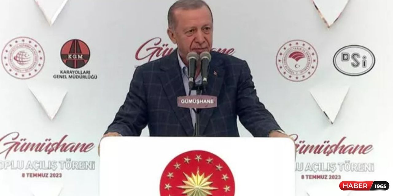 Cumhurbaşkanı Erdoğan Gümüşhane'de önemli açıklamalarda bulundu