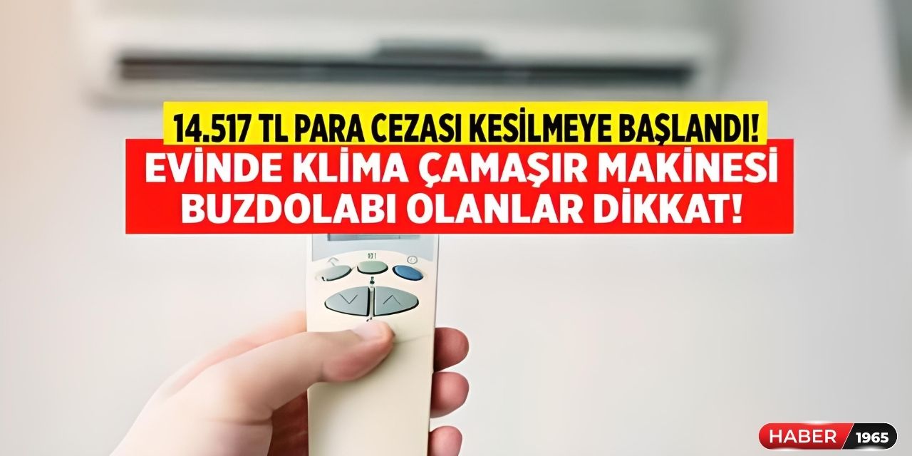 Evinde beyaz eşyası olanlar dikkat! Bakanlık açıkladı kontrol edin 14 bin 500 TL para cezası kesilecek