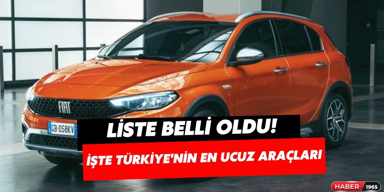 KDV zammı sonrası araç fiyatları uçuşa geçti! Türkiye'nin en ucuz sıfır otomobilleri açıklandı