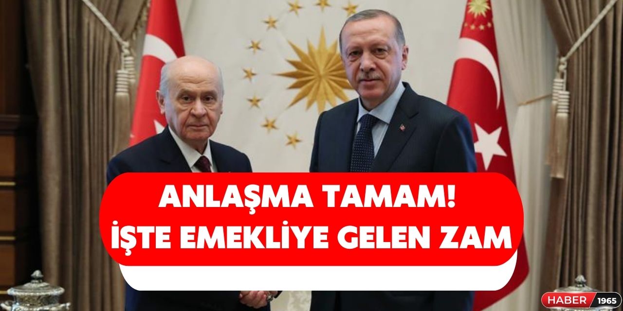 Cumhurbaşkanı Erdoğan Bahçeli ile anlaştı! Kulislere göre emekliye yapılacak seyyanen zam artışı