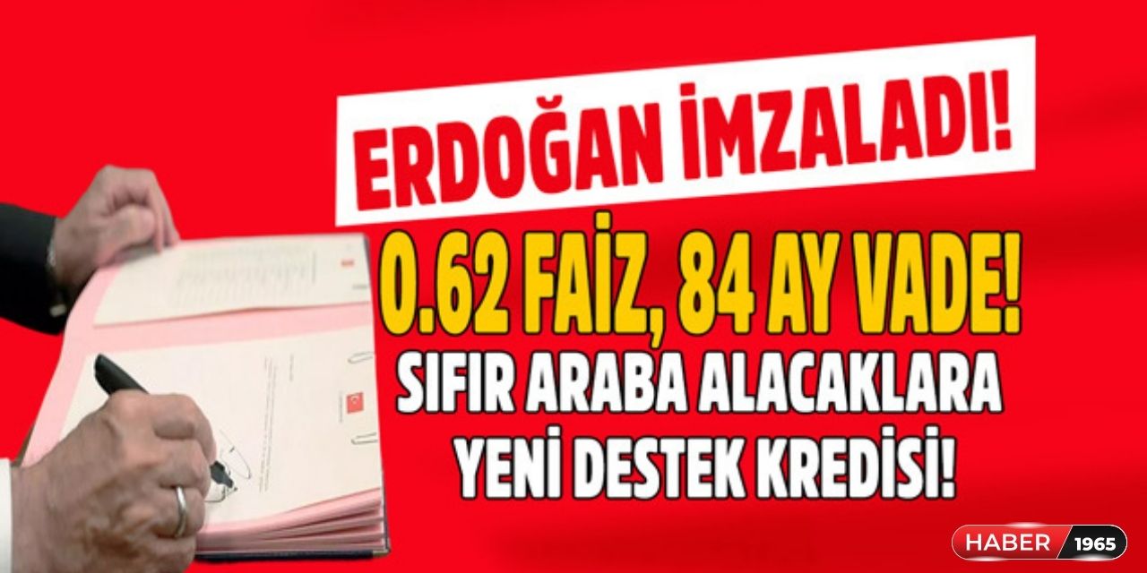 Tek şart var! Cumhurbaşkanı Erdoğan'dan 84 ay taksitli Halkbank taşıt kredisi verecek