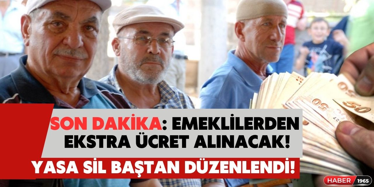 SON DAKİKA! Emeklilere ücretsizdi ama artık onlardan da para alınacak yasa sil baştan düzenlendi