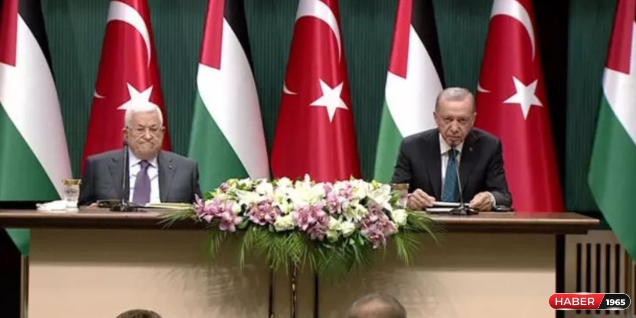 Cumhurbaşkanı Erdoğan ve Filistin Devlet Başkanı Mahmud Abbas görüşme sağladı