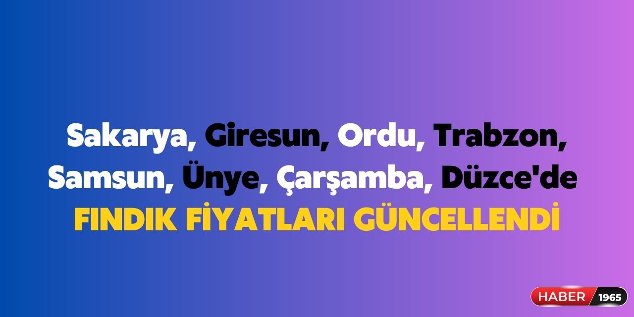 3 Ağustos 2023 fındık fiyatları ne kadar oldu? Fındık fiyatları il il güncellendi