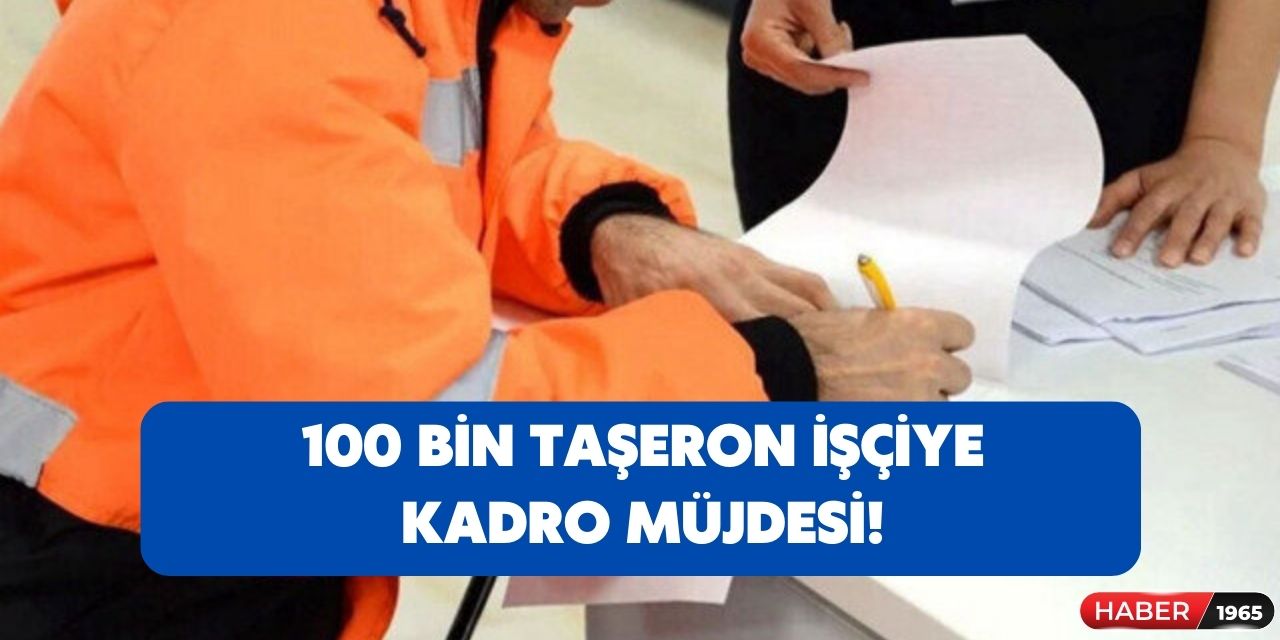 TYP, taşeron belediye şirket işçisi kapsam alanına alındı! 100 bin işçiye kadro torba yasasında gelecek