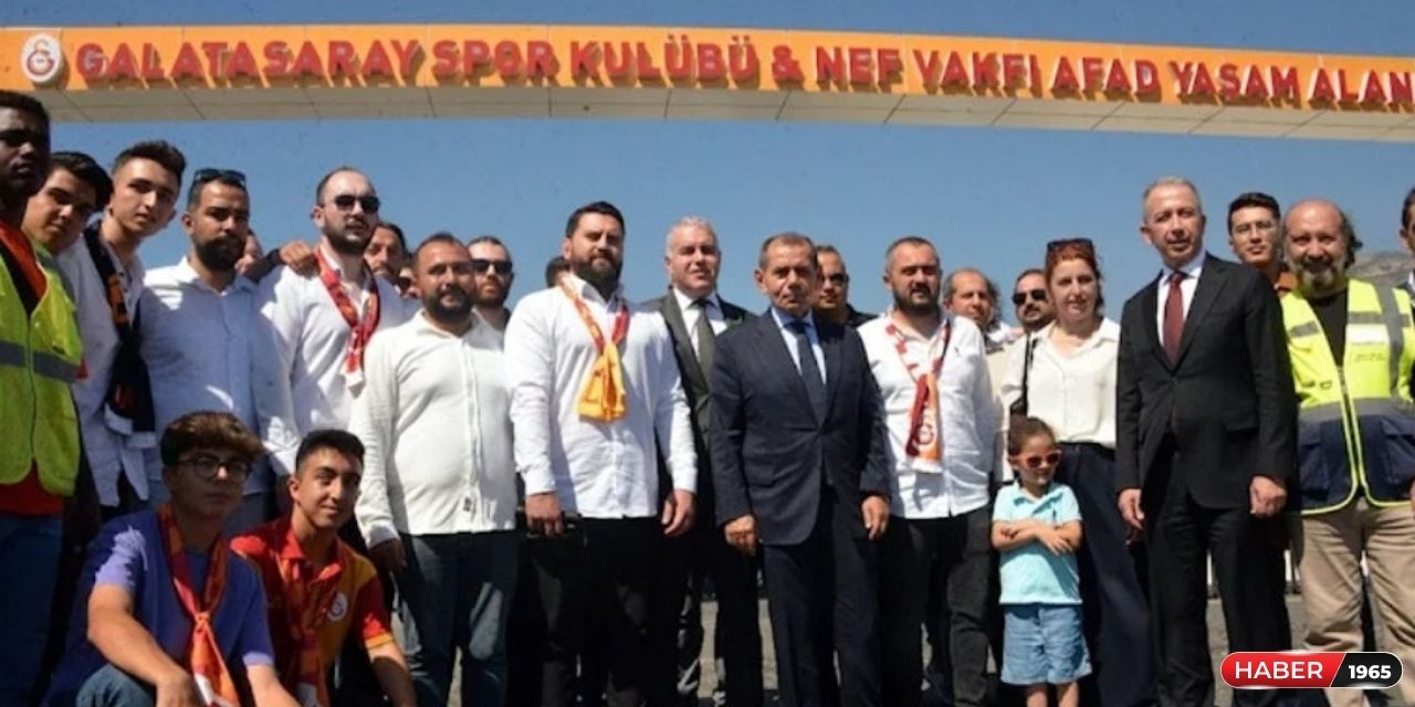 Galatasaray, Kahramanmaraş'ta depremzedelere 600 konteyneri teslim etti