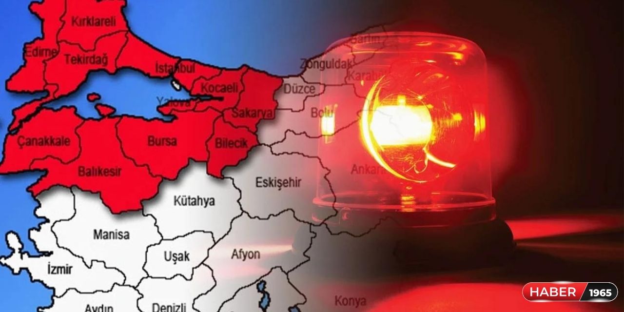 Tekirdağ, Edirne, Çanakkale, İstanbul, Kırklareli için 2. felaket alarmı geldi! Tehlike arz ediyor